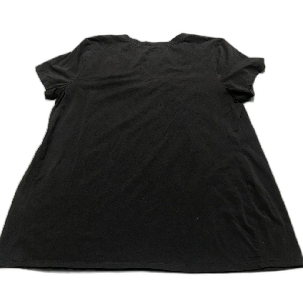 Motherhood Maternity brown v-neck short sleeve shirt size 1X - Picture 3 of 3